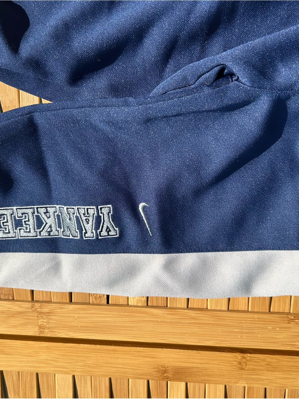 Nike NY YANKEES-Navy and White Kids' Jogger Track Pants - Picture 8 of 12